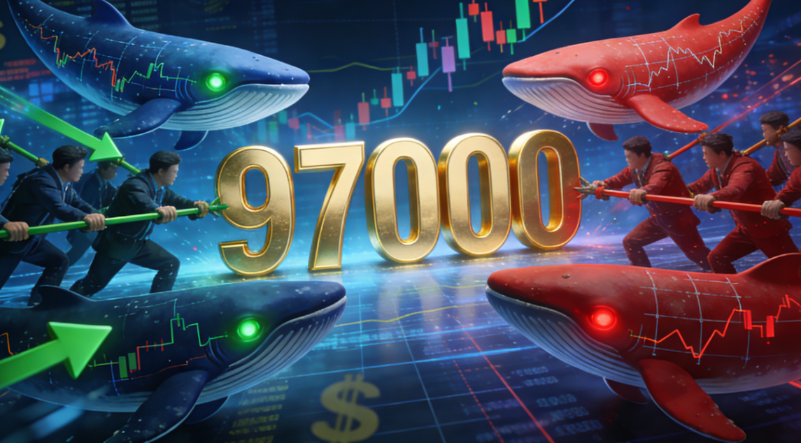 多空对决：97000美元关口的巨鲸博弈 –缩略图